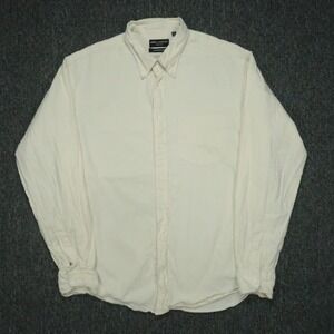 Spier & Mackay Shirt Mens Extra Large 17.5 Off White Long Sleeve Contemporary
